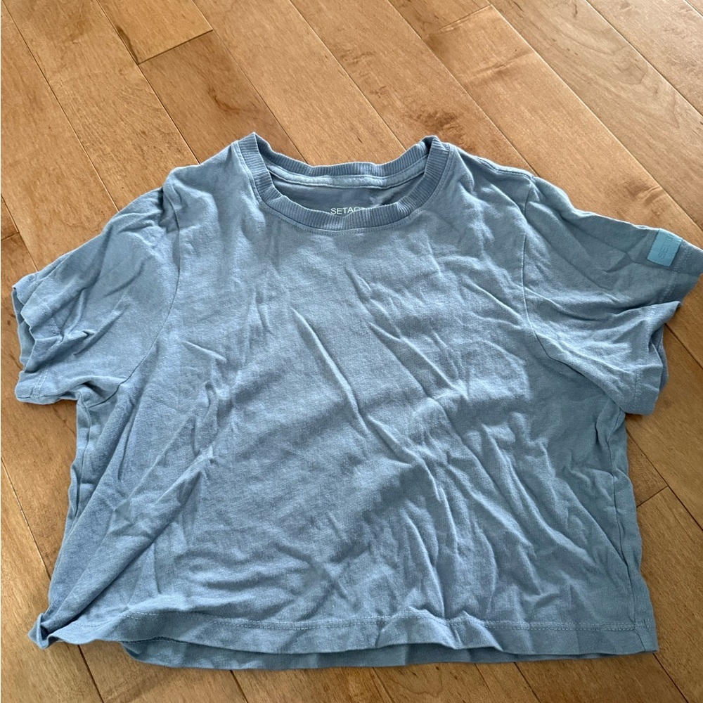 SET Active Light Blue Short Sleeve Tee